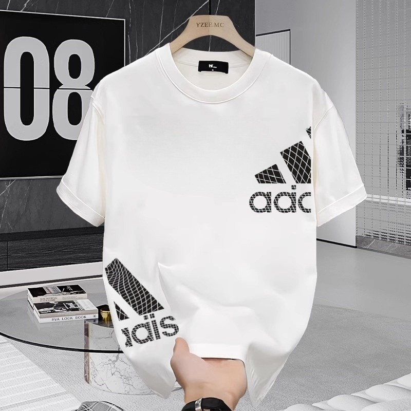 Kaos Adidas Kaos Pria Wanita Unisex Oversize 100% Original - Cotton Heavyweight Lengan Pendek Couple