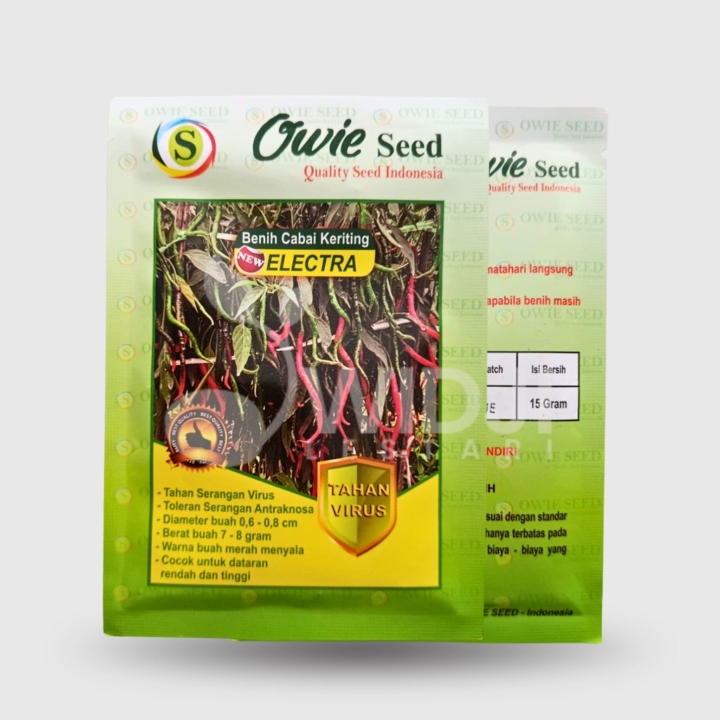 Owie Seed Benih Cabe Electra 15gr Produksi Melimpah Tahan Virus