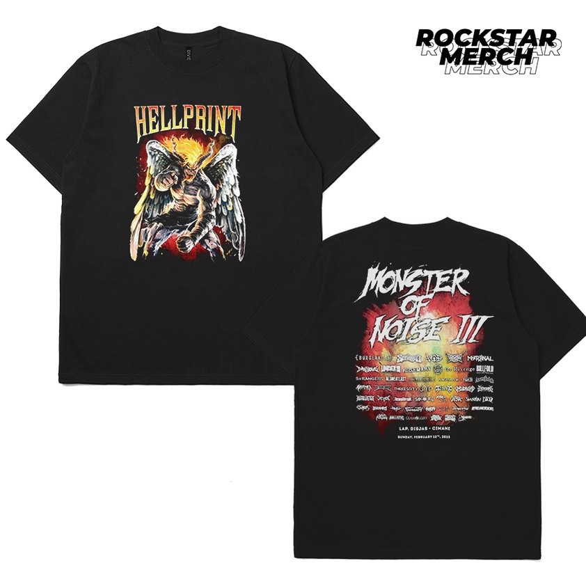 T-shirt Band Hellprint Monster Of Noise 3