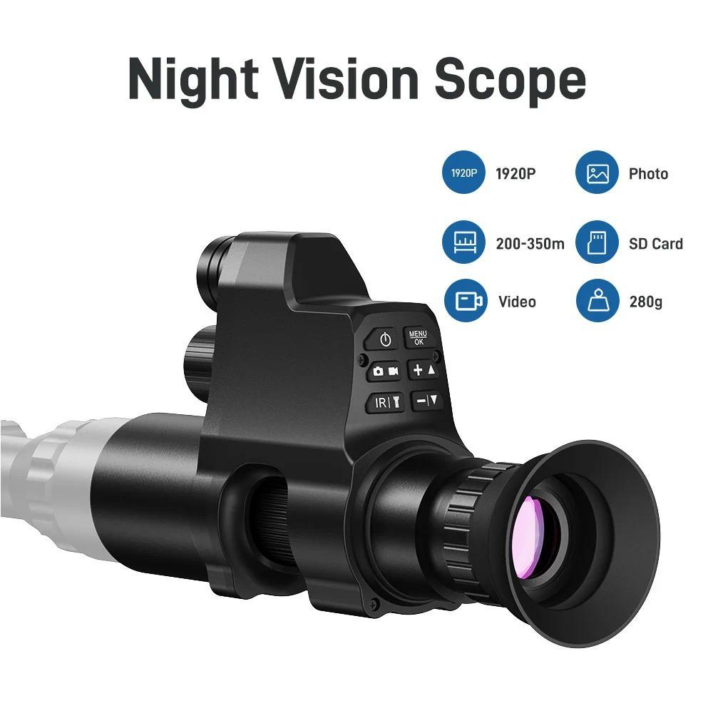 Night Vision Scope for  300M Digital Night Vision Scope Clip on Night Vision Monocular 1080P Support