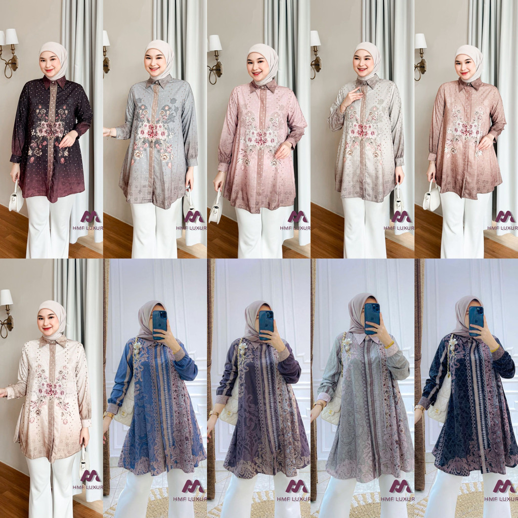 MAYRA TUNIC TUNIK VOL 22 33 BY HMF READY SIAP KIRIM