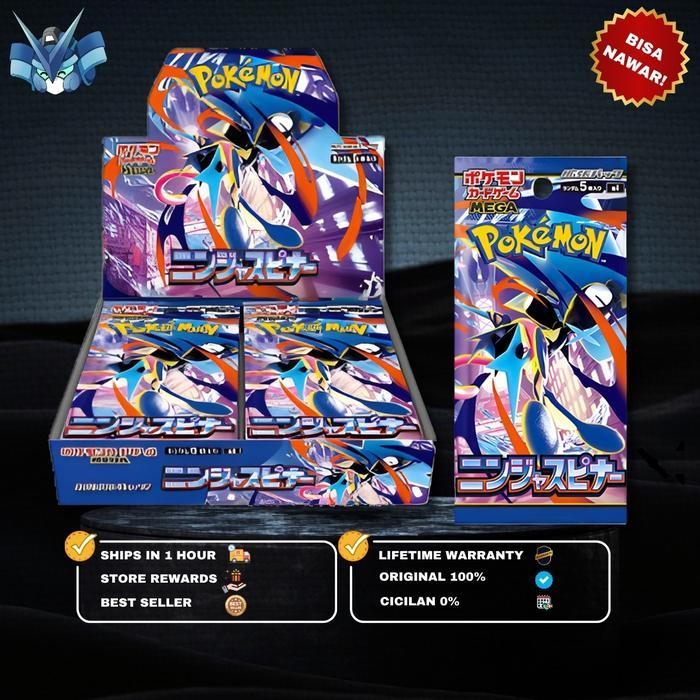 Pokemon Trading Card Game booster box for the Ninja Spinner MEGA expansion / TCG Pokemon Ninja Spinn