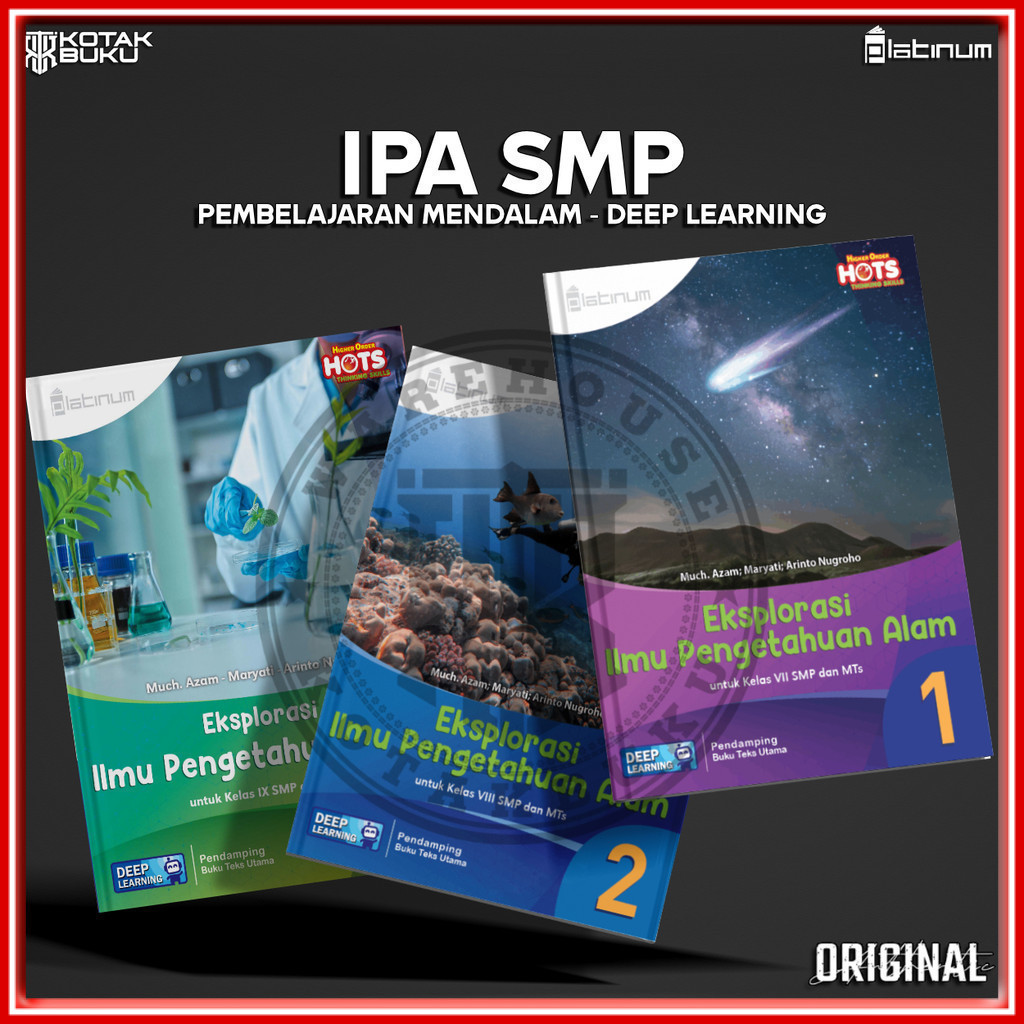 [ TS ] Buku IPA kelas 7 8 9 SMP Deep Learning / IPA SMP / Platinum