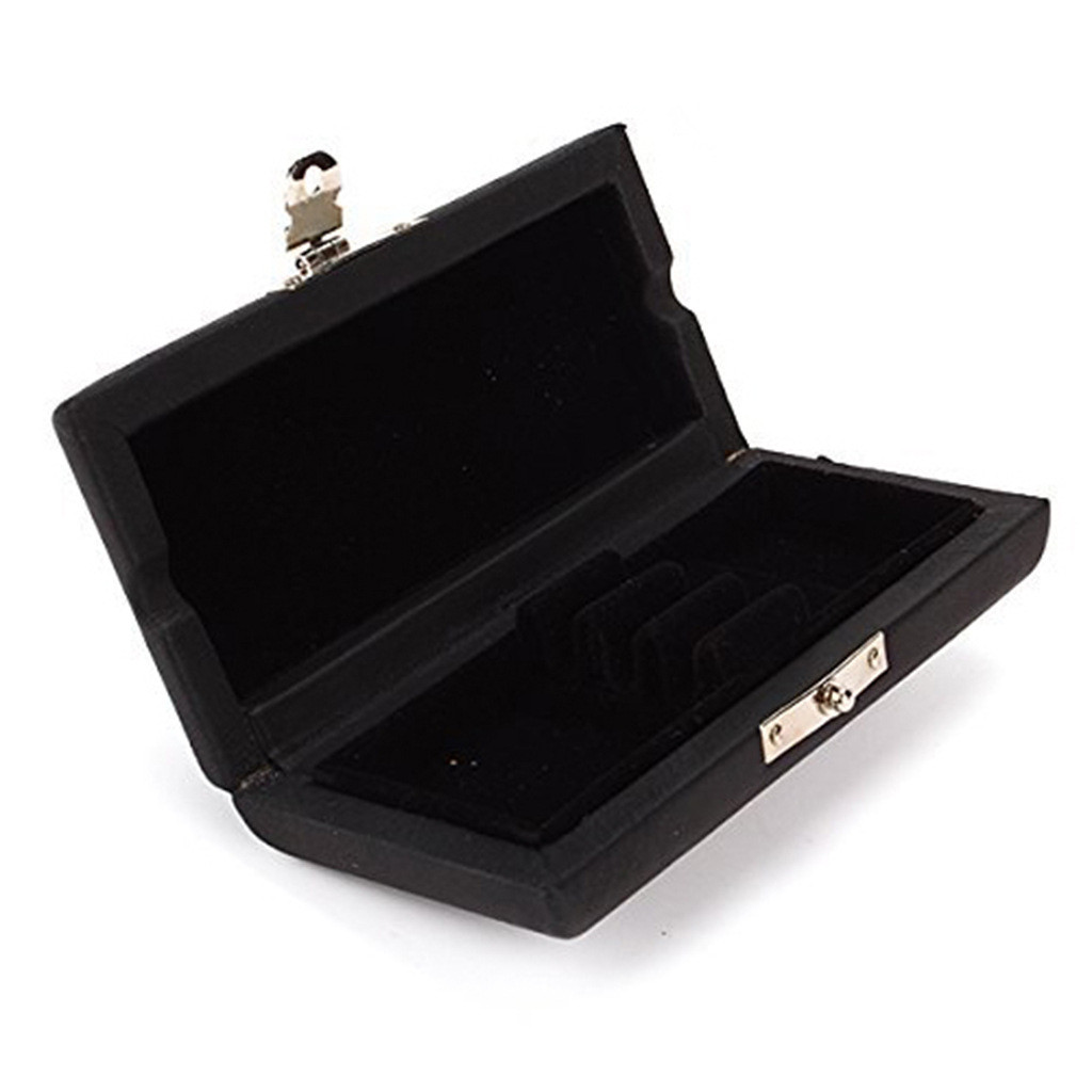 Oboe Reed Case 3 Pieces Black Oboe Reed Case Kotak Keras Aksesoris Alat Musik Kayu