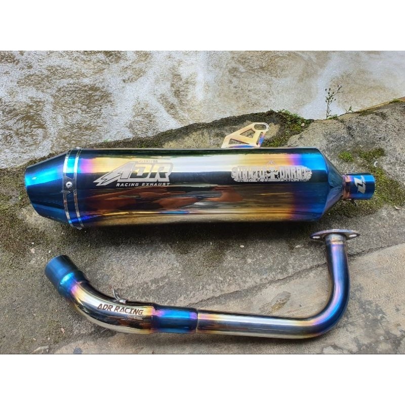 OPEN PIPE 1SET ADR TYPE OP ONE BLUE SERIES FOR NMAX PCX AEROX ADV BEAT GIORNO SAMURAI 155I GRIFFIN 1