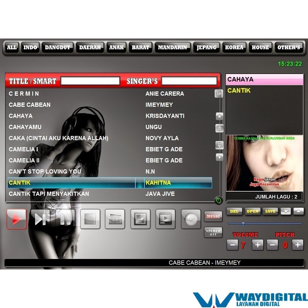 hardisk 250 GB karaokean