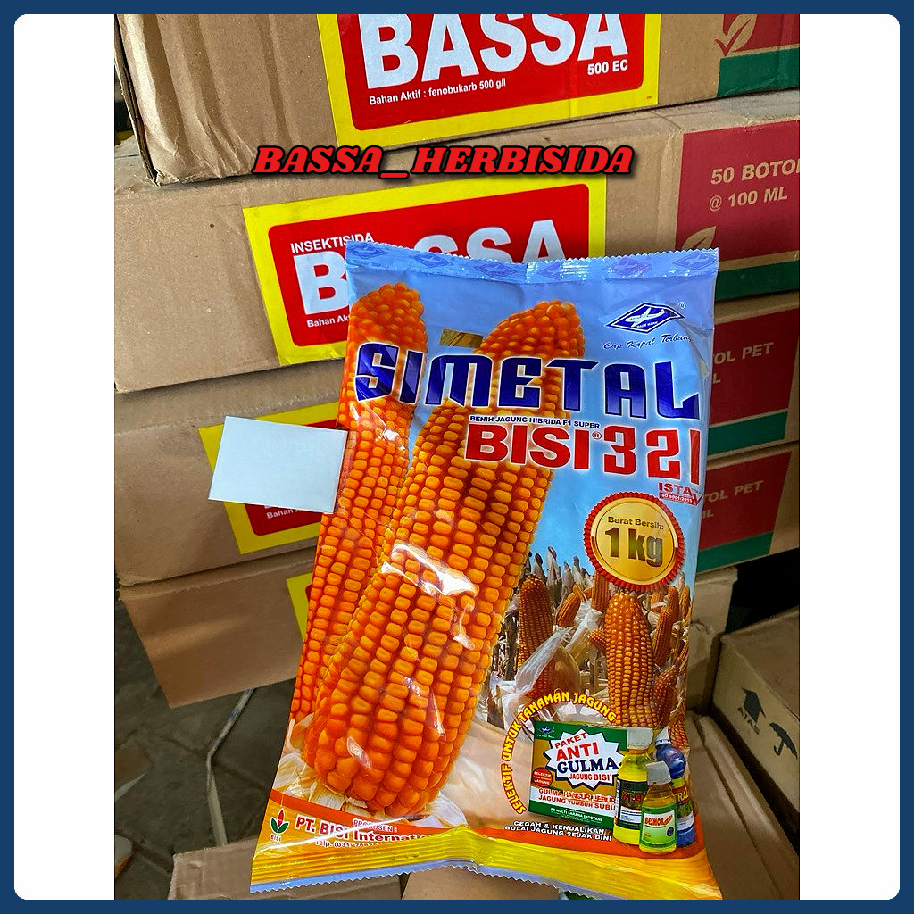 PROMO 100%ASLI BENIH JAGUNG SIMETAL BISI 321 1 KG / SIMETAL 321 ORIGINAL / JAGUNG SIMETAL 321 ( EXP 