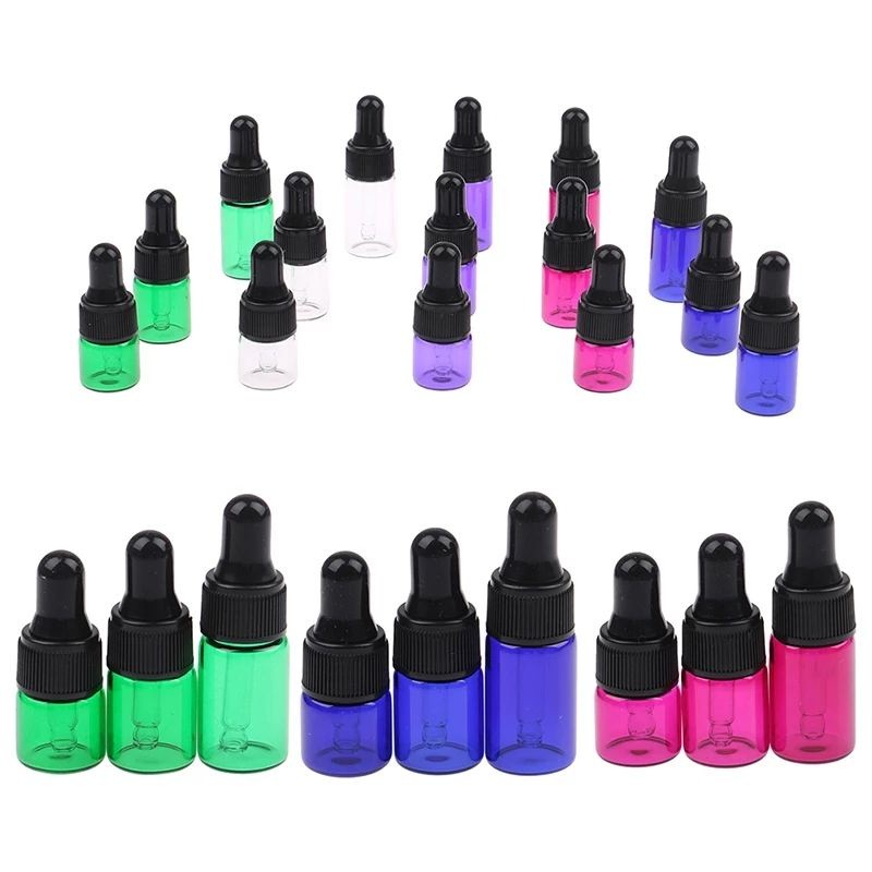 Botol kaca pipet 1,2,3ml warna - Perfume bottle