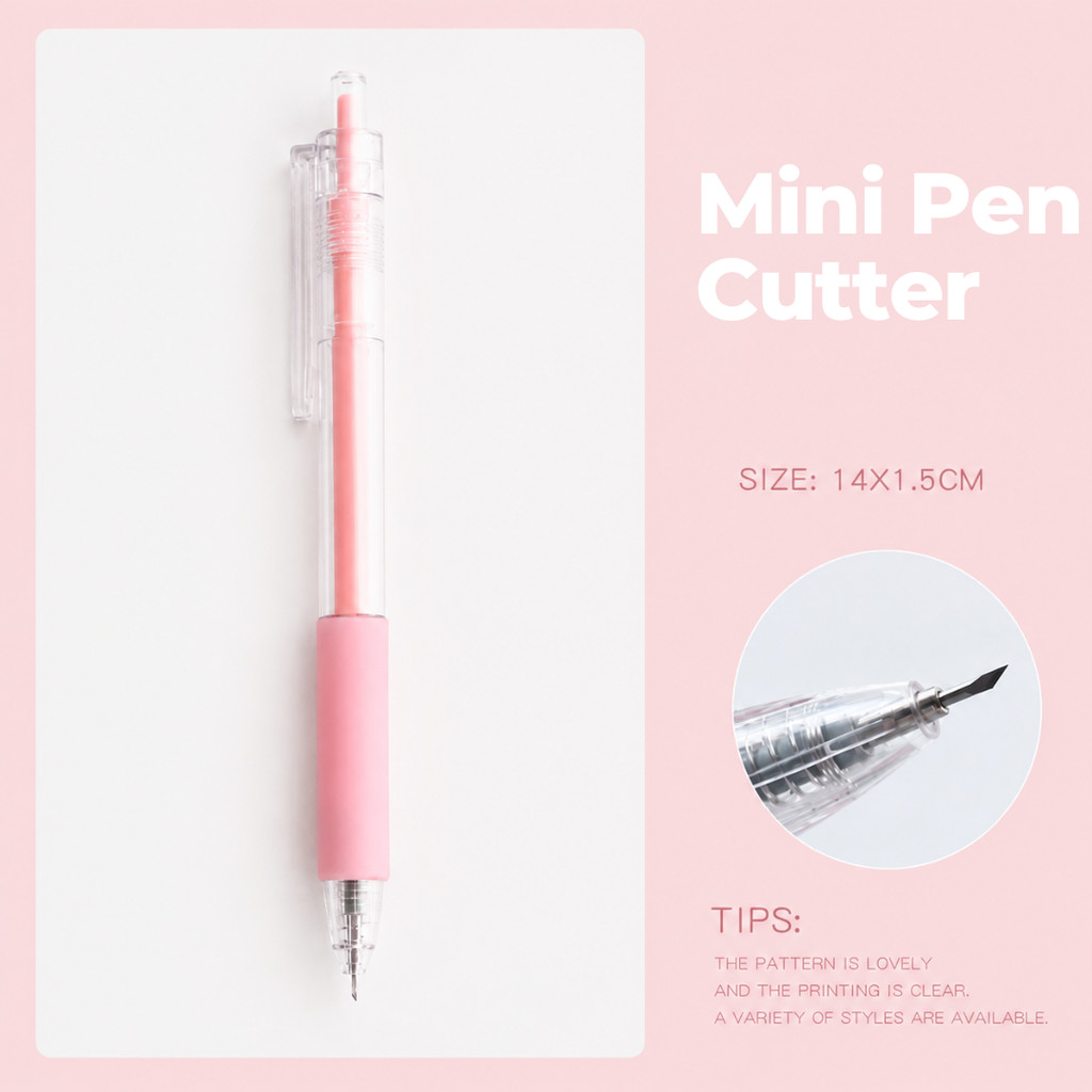 Cutter Pen Mini Cutter Pulpen Pisau Pulpen Cutter Cutter Sticker Pisau Cutter Pisau Kecil Pen Cutter