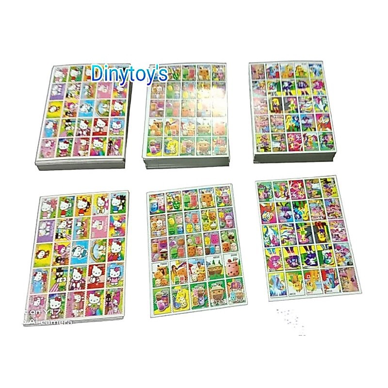 100 pcs mainan sticker perangko mainan anak-anak mainan grosir dinytoy's