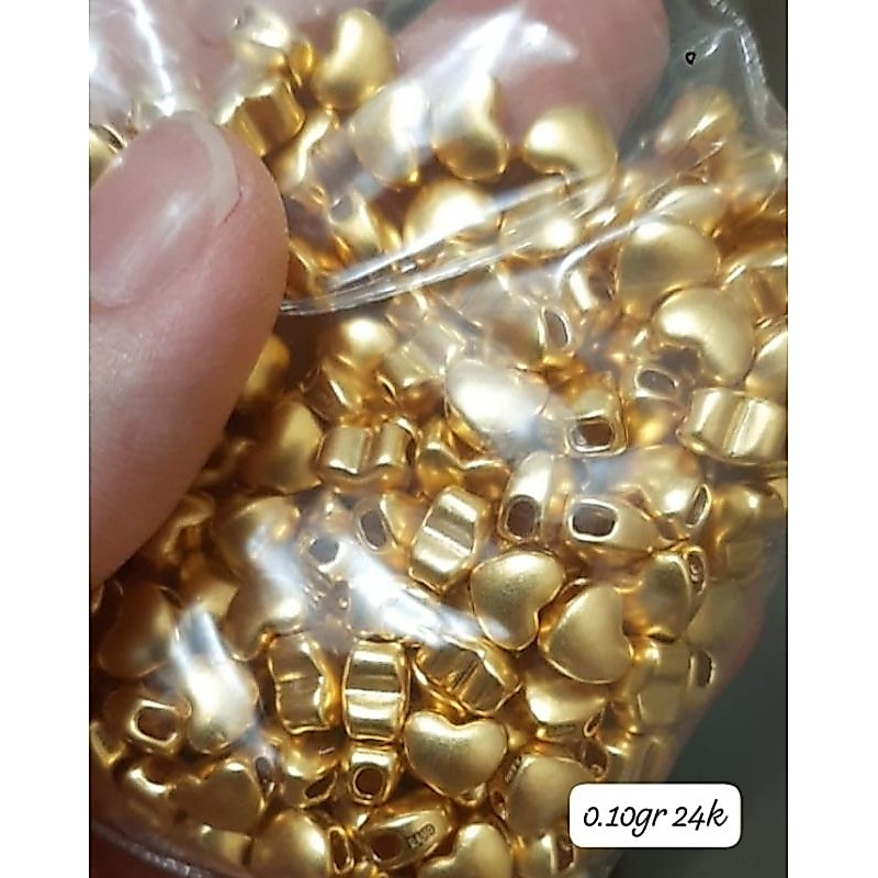 Charm Emas Hati 24K Hongkong 999%