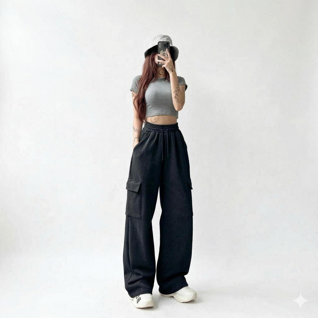 Sosialsosial - Yoona Cargo Pants - Celana Bebyteryan