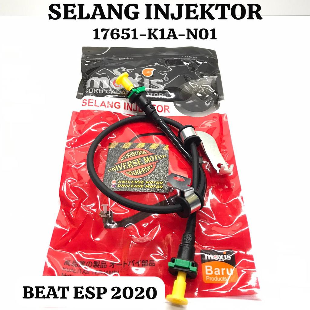 MOXIS SELANG INJEKTOR BEAT ESP 2020- TERBARU GENIO 17651 K1A N01 PANJANG ± 49CM