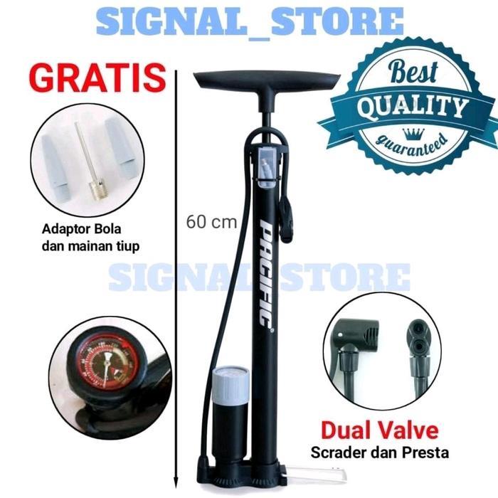 Pompa pacific Pompa Ban Motor Sepeda bola - Pacific Hitam