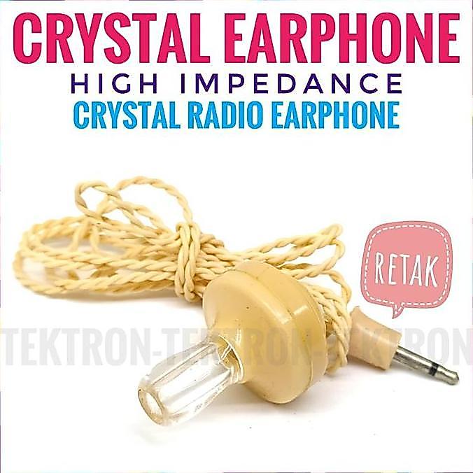 Crystal Radio Earphone High Impedance Radio Angin earpiece kristal