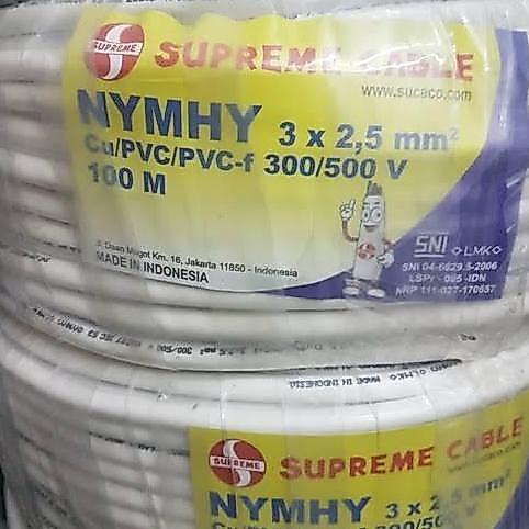 TERBARU - Nymhy 3 x 2.5 mm Supreme / Kabel serabut nymhy 3x2,5mm 100 Meter