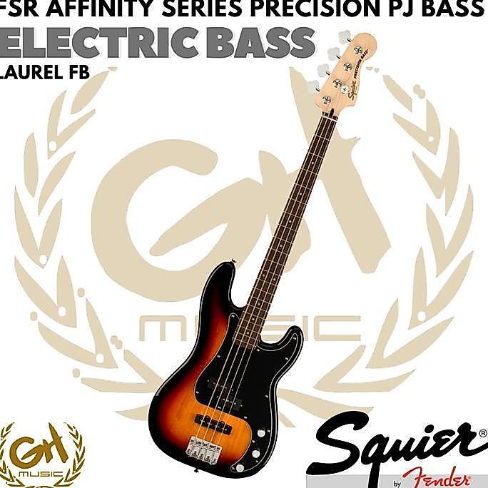 Squier FSR Affinity Series Precision PJ Bass Electric, Laurel FB