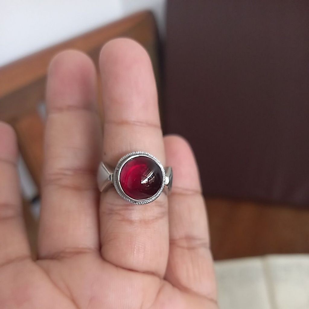 Merah Siam Bangkok Ring Cewek Monel 8,5