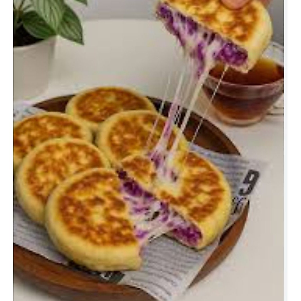potato cheese bread ubi ungu Mozarella