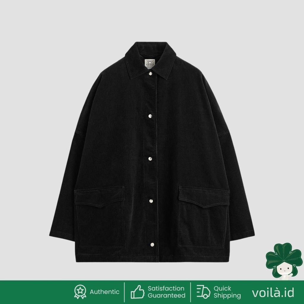 Cord Overshirt Jacket Black