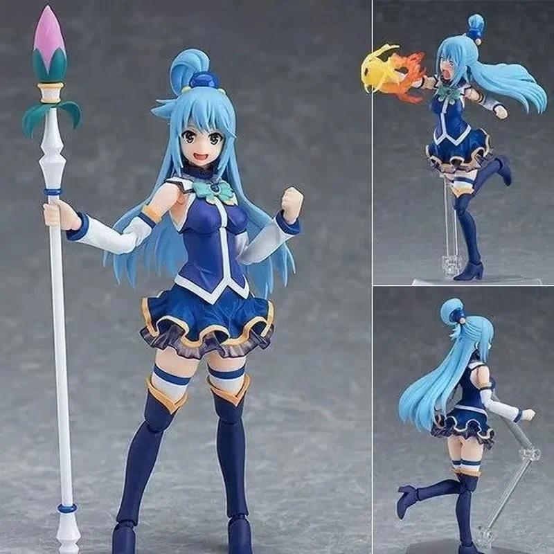 Figma #399 Konosuba 2 Aqua Anime Figure God's Blessing on this Wonderful World Megumin/Yunyun/Darkne