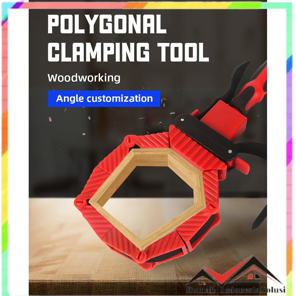 

- ACAMPTAR Penjepit Bingkai Kayu Adjustable Rapid Corner Clamp 4 Jaws - ACM25 -