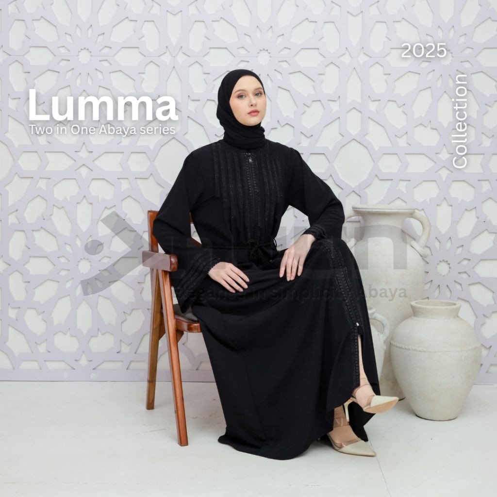 Lumma Abaya by Nuun | Abaya arab hitam polos abaya putih abaya turki gamis umroh dan haji