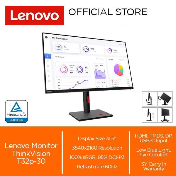 Lenovo Monitor ThinkVision T32p-30 31.5" IPS 60Hz