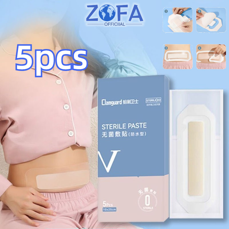 Perban Luka Bekas Luka Operasi 5Pcs Plester Luka Transparan Tahan Air