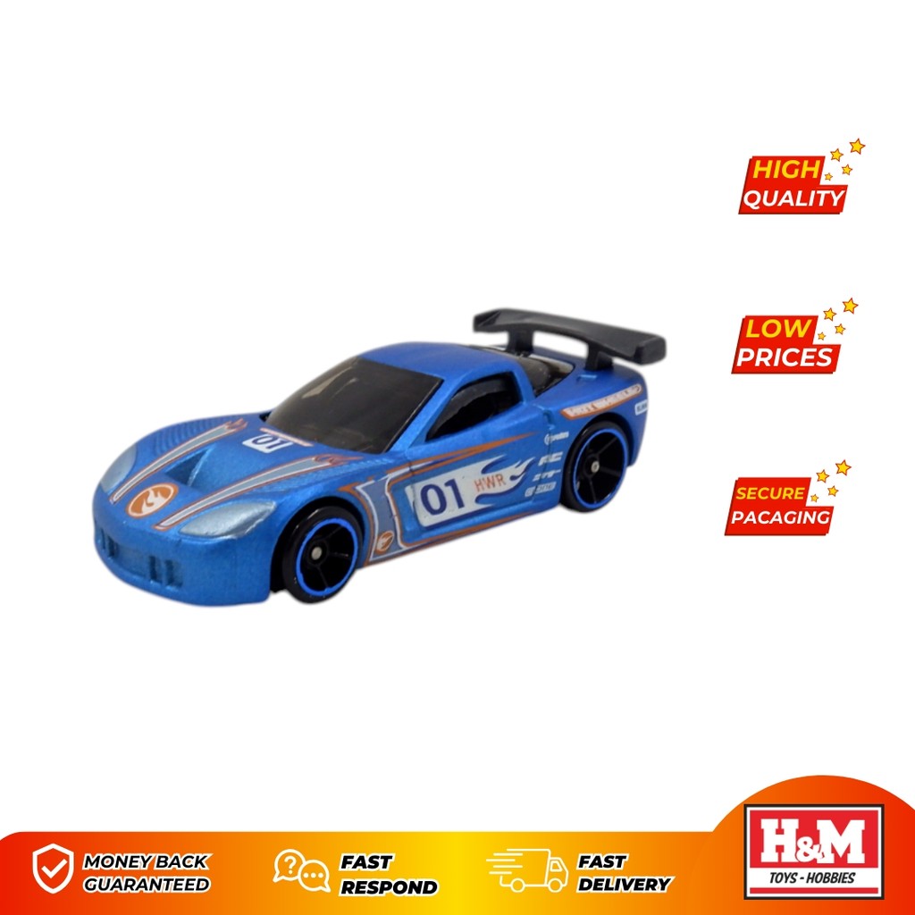 Hot Wheels Corvette C6R Biru - 68LS - LS1