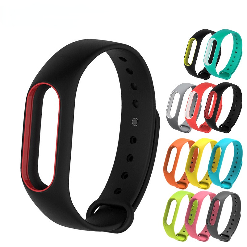 Strap For Xiaomi Mi Band 2 Colorful Wristband Silicone Strap For MI BAND 2 Wriststrap Smart Wrist Br