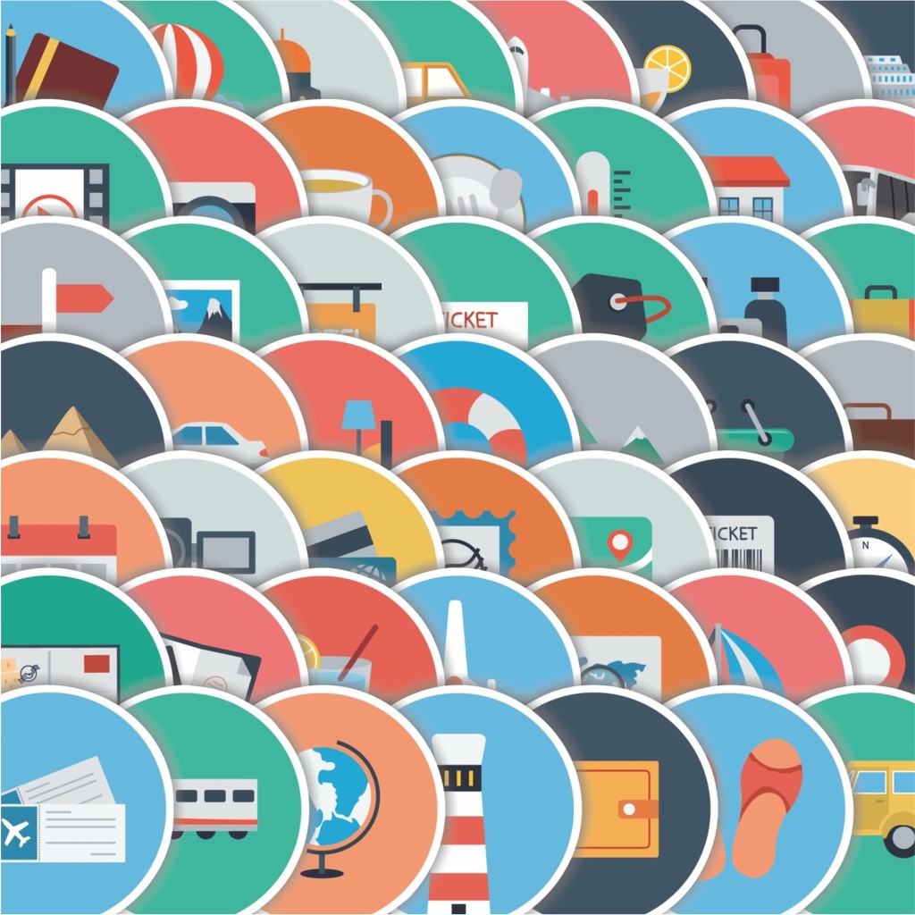 

Stiker Cutting Pack Stiker Ikon Travelling Berpegian Liburan Isi 100Pcs Series Aesthetic Lucu Keren Untuk Koper Bahan Vynil