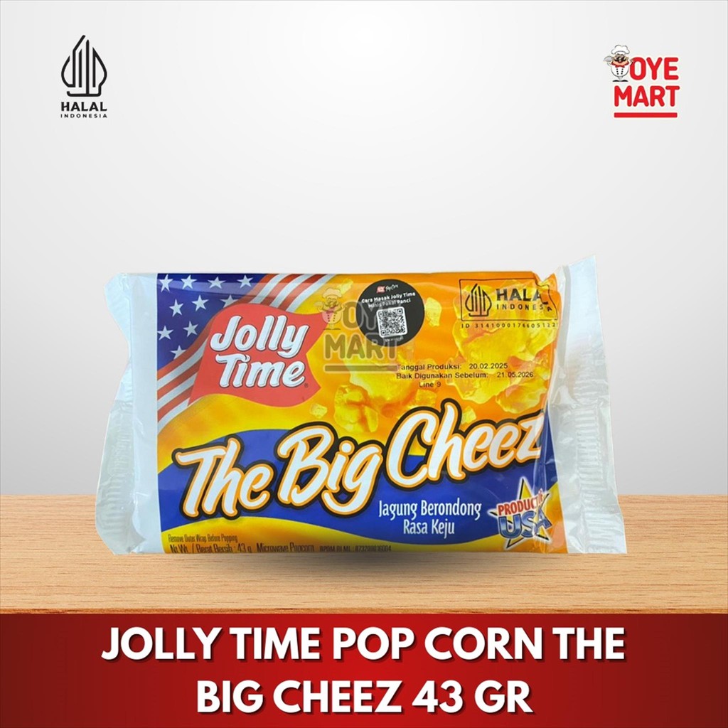 

JOLLY TIME POP CORN THE BIG CHEEZ 43 GR