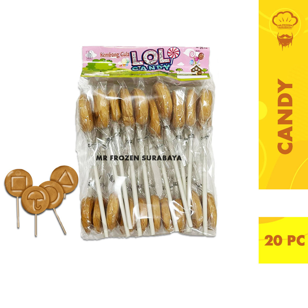 

Permen Squid Game Dalgona Candy Lollipop Isi 20pc