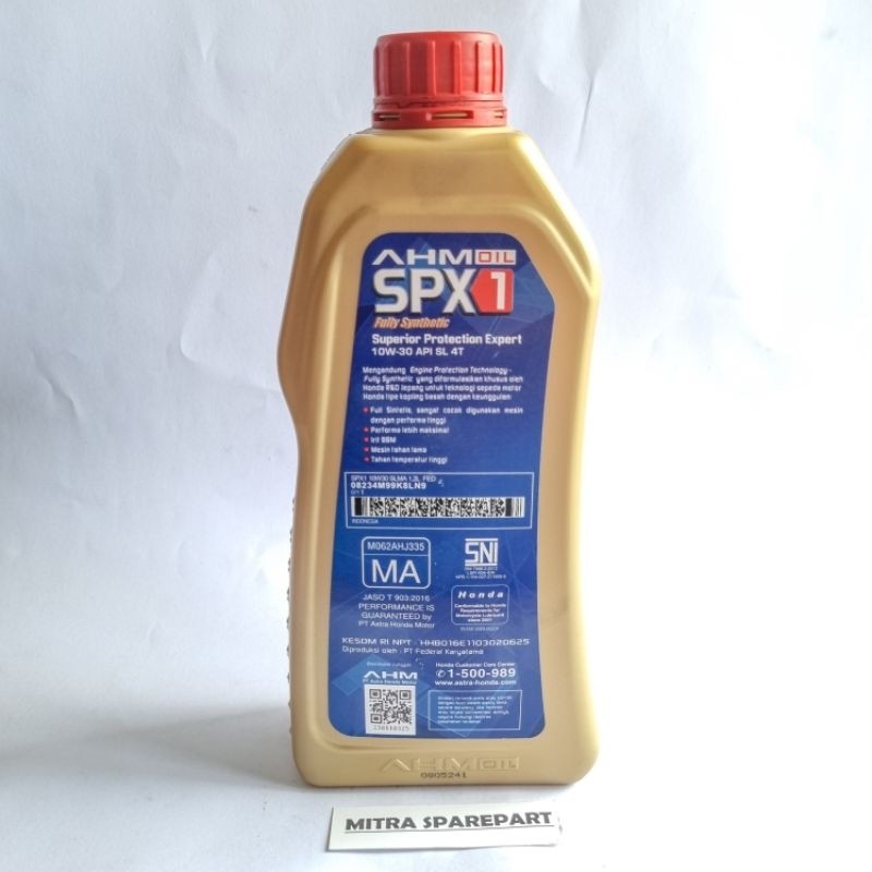 OLI AHM SPX1 - MOTOR SPORT HONDA SPX1 1,2L, [100% ORIGINAL]