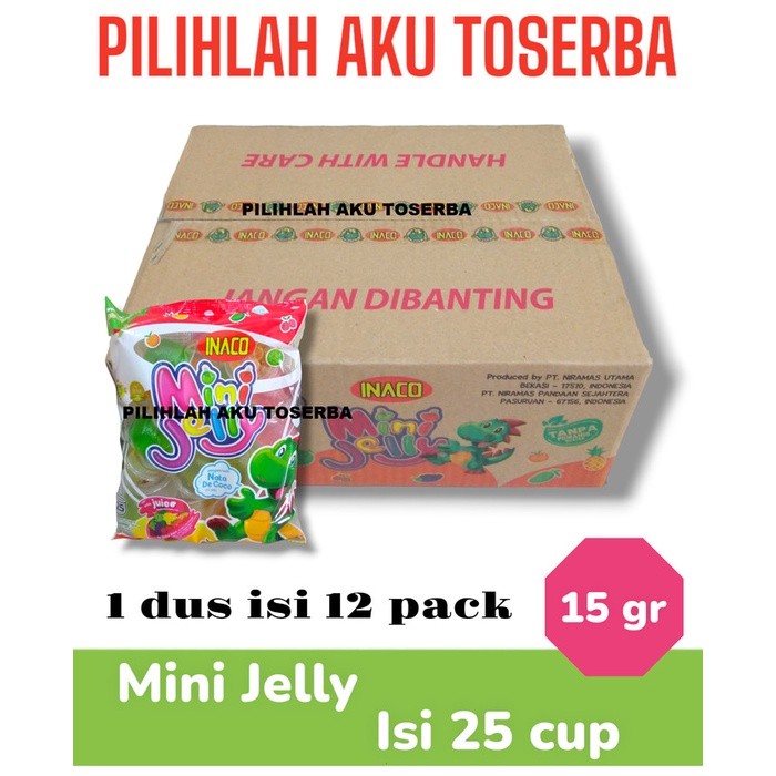 

INACO Mini Jelly isi 25 cups - ( HARGA 1 DUS ISI 12 BUNGKUS )