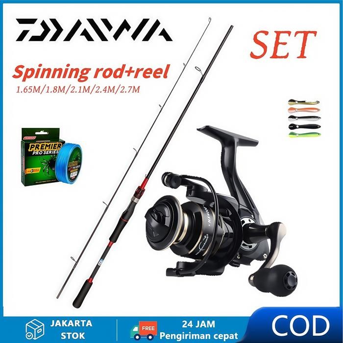 1 Set Tersedia DAIWA Pancing Full Set Murah Joran Pancing Fishing Reel Daiwa Fishing Rod Full Set Re
