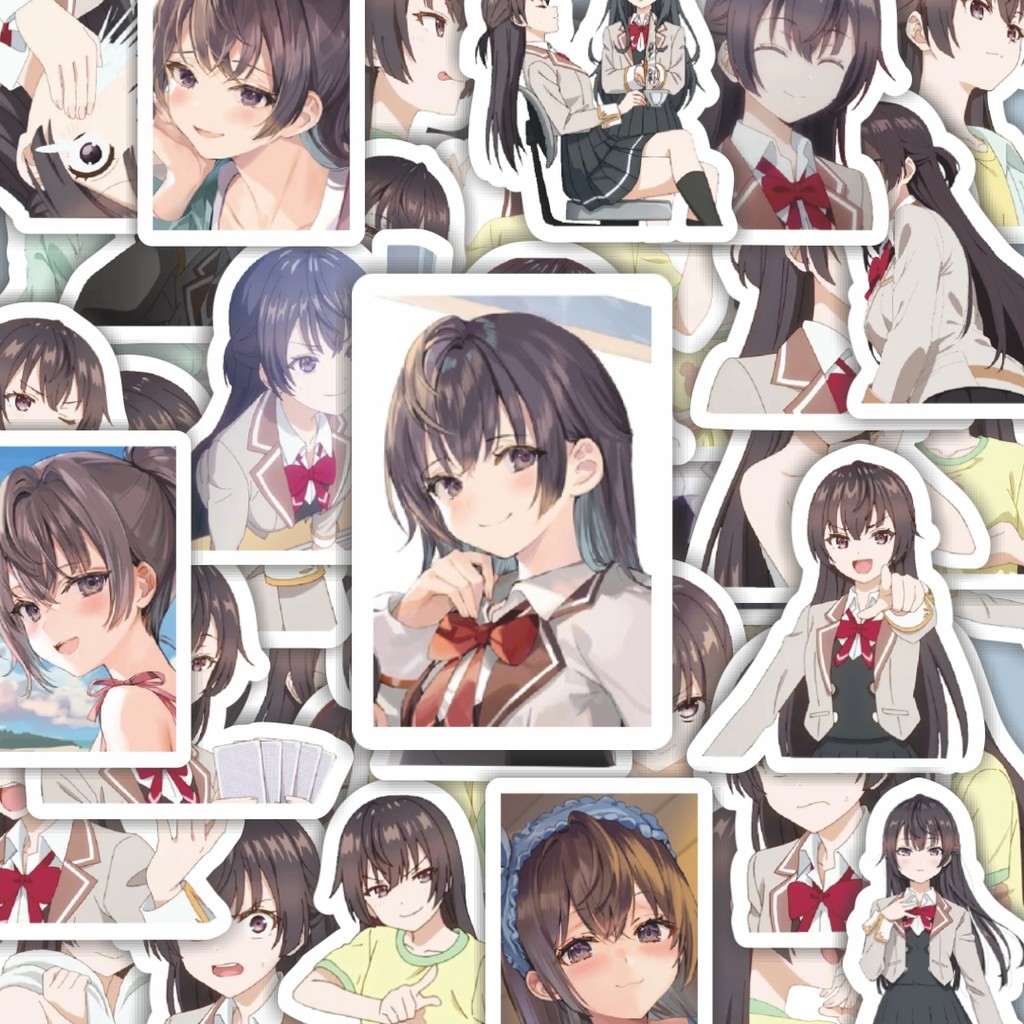 

100PCS Lucu Stiker Kartun Funny Yuki Suou Stiker Aesthetic Stiker Anti Air Stikers Berperekat Waterproof sticker decal buat Motor Helm Buku Journal Koper Casing HP Laptop Botol Minum Hadiah anak