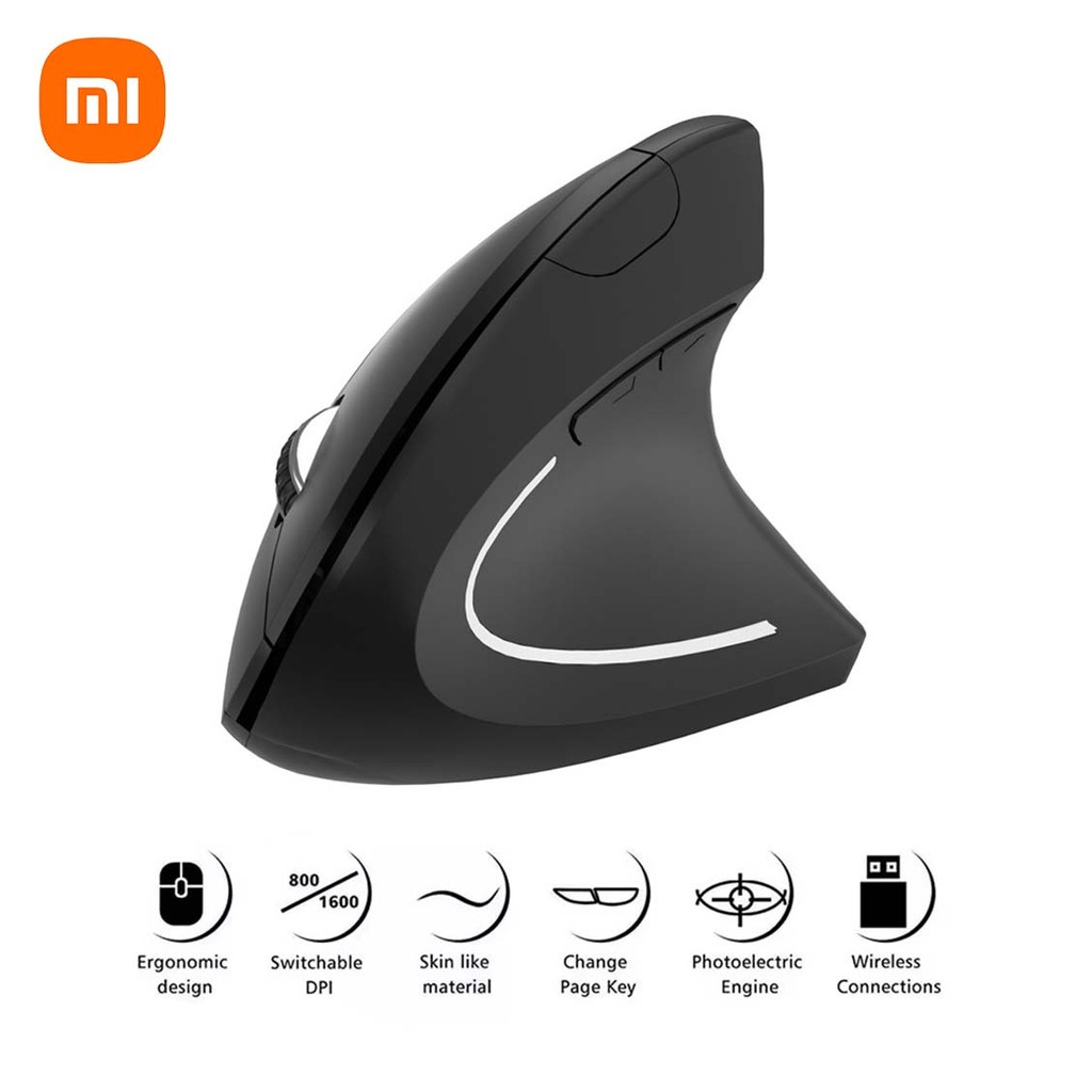 

Wireless Vertical Mouse Bluetooth 2.4GHz Ergonomics Gaming Mouses 1600DPI Adjustable Offices Optical Electronic Keyboards