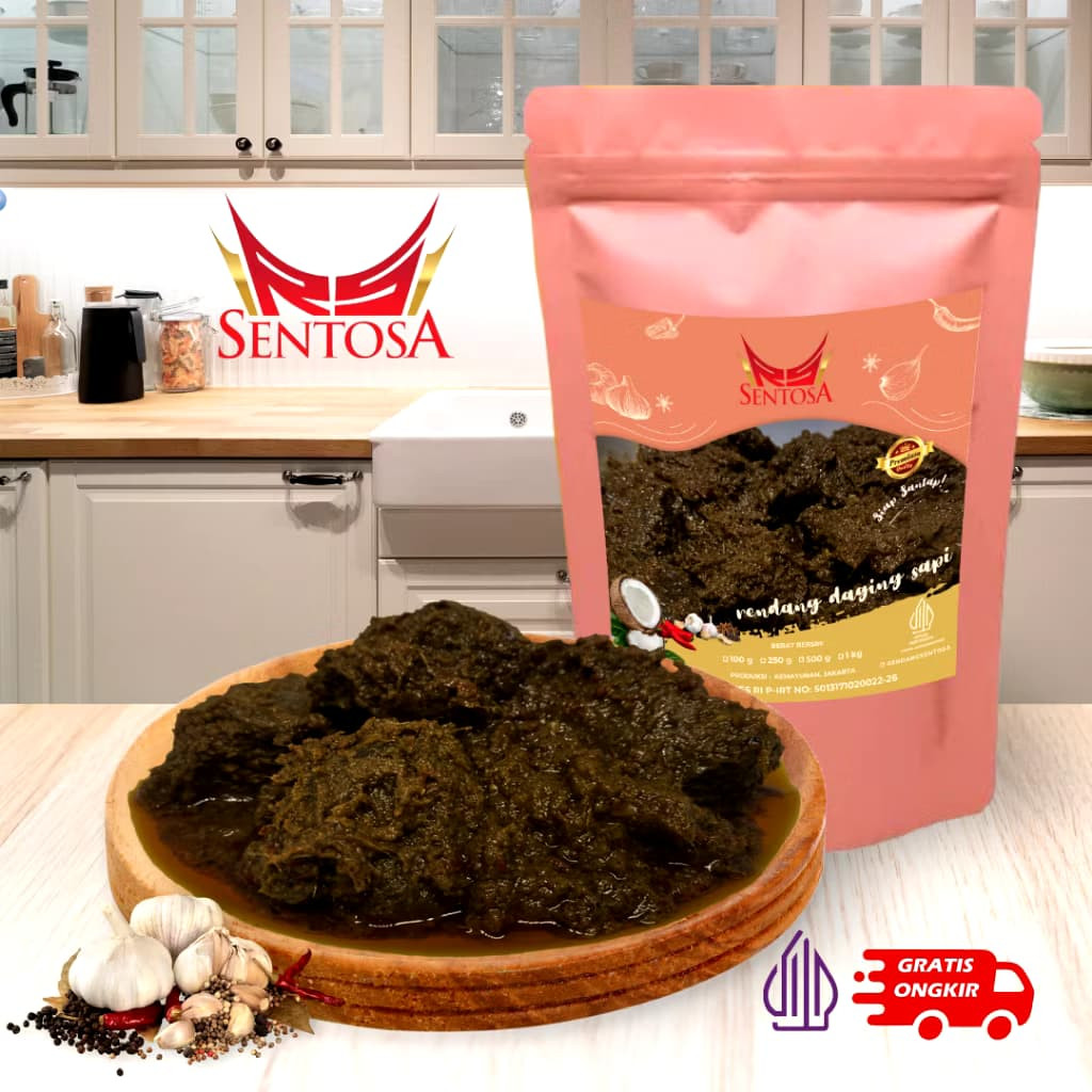 

Rendang Daging Sapi Lauk Siap Saji