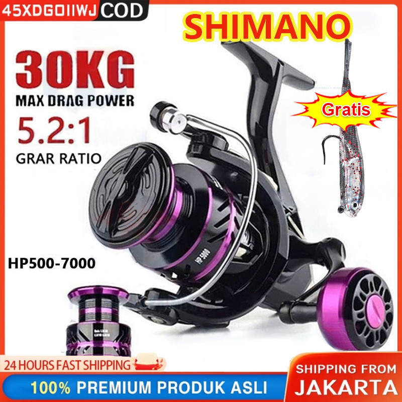 Reel Pancing LK Putar Rell Rill Pancing Katrol/Spinning Reels 2000 3000 4000 5000 7000, Spinning Fis