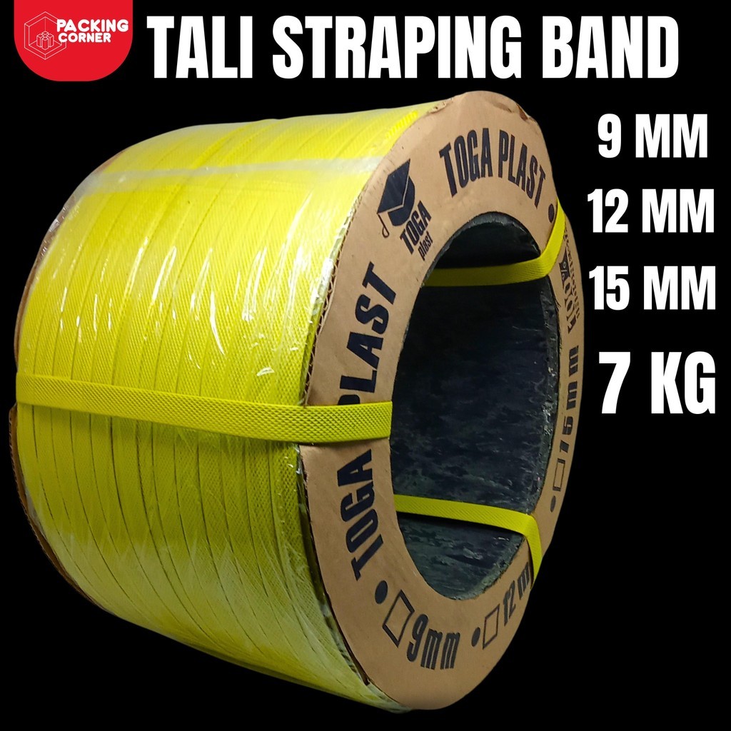 

New Tali Strapping Band 9mm 12mm 15mm - 7KG | Tali Klem Packing Dus TOGAPremium