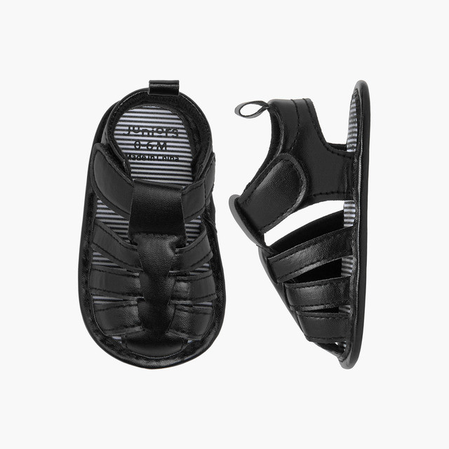 Babyshop Juniors Sepatu Anak Anak Solid Booties with Hook and Loop Closure