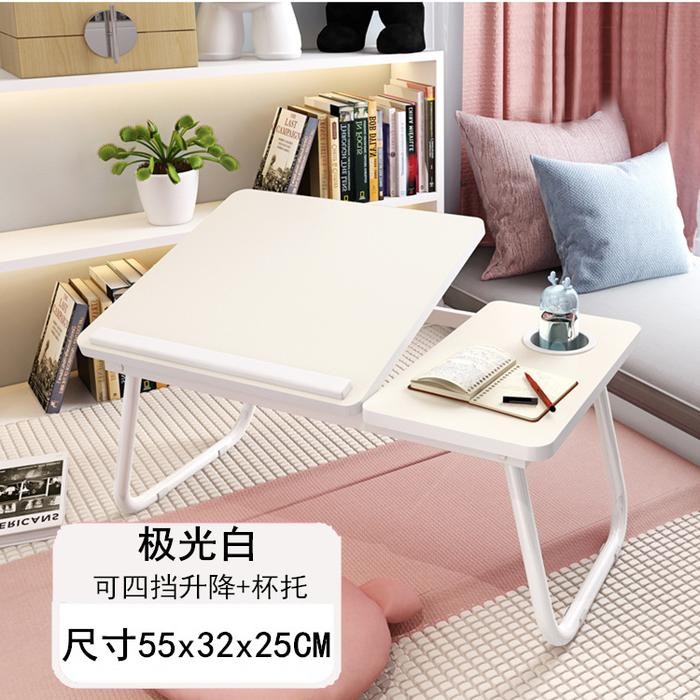 Avery - FT003 - Meja Lipat Serbaguna Portable / Meja Kerja / Belajar Furniture - Putih