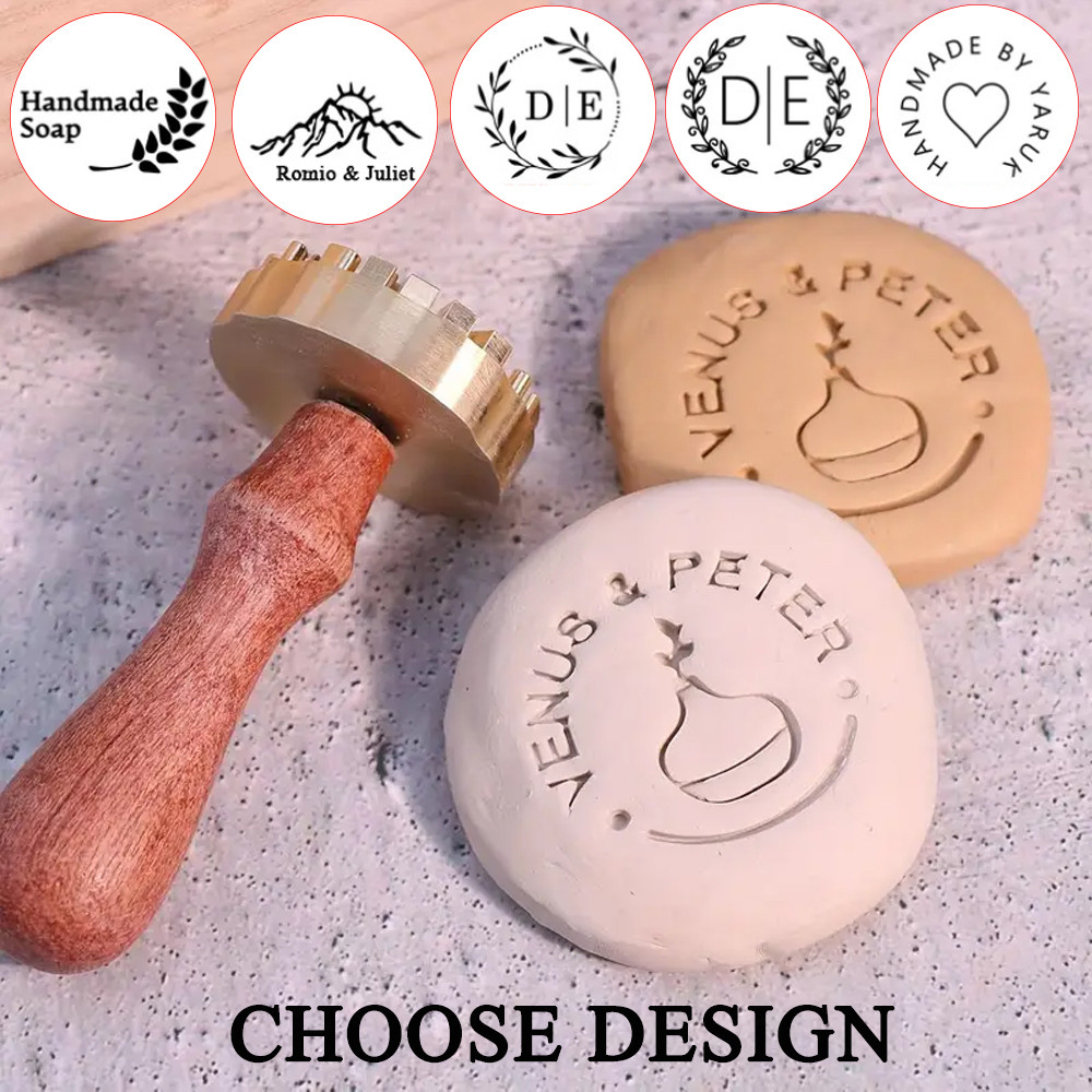 

Custom Clay Stamp for Pottery Ceramic Stamp Soap stamp gift for Potter Polymer Stamps Ceramic Stamps for Pottery Stamp Custom