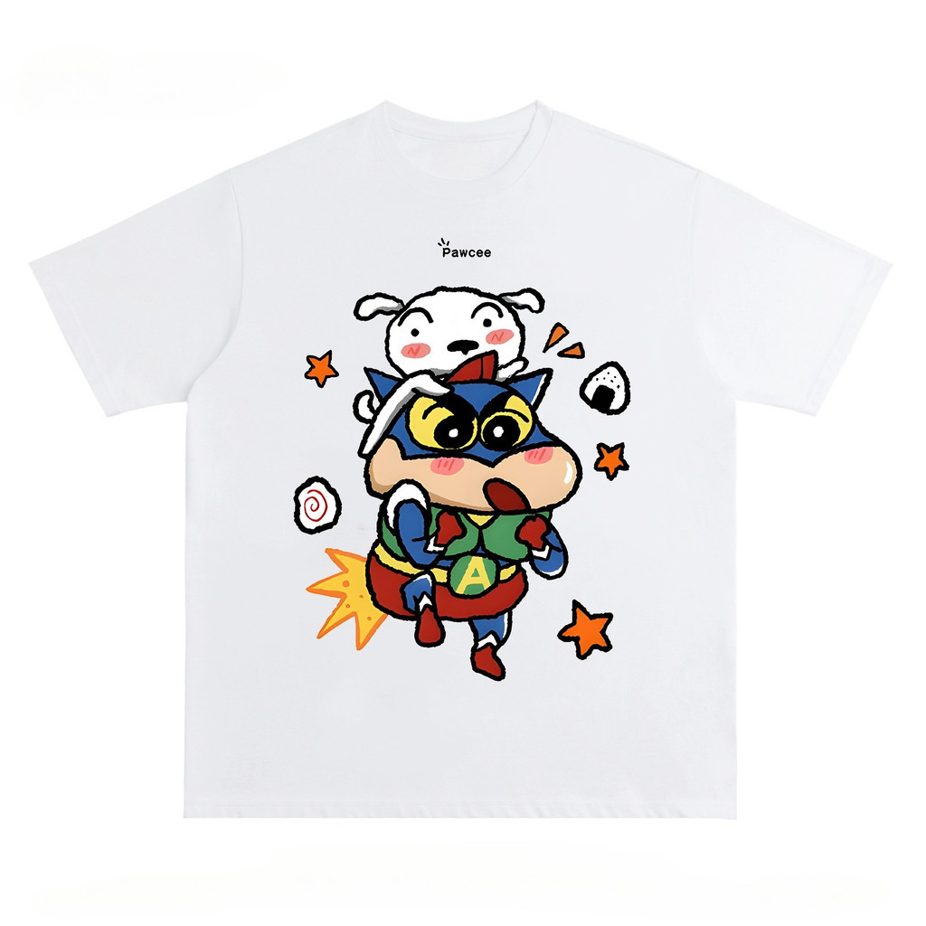 Mirage T-shirt Oversize Crayon Shin-chan Cartoon | Lengan Pendek Baju Kaos Oversize Wanita Baju | Ko