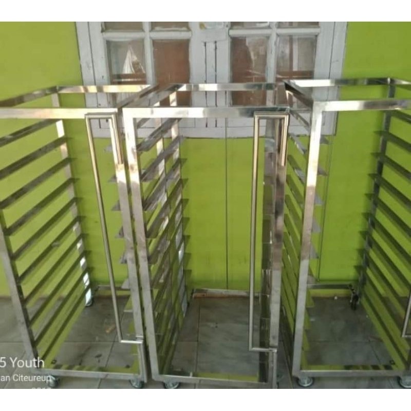 Trolley Bakery Stainless Knock Down | Rack Loyang