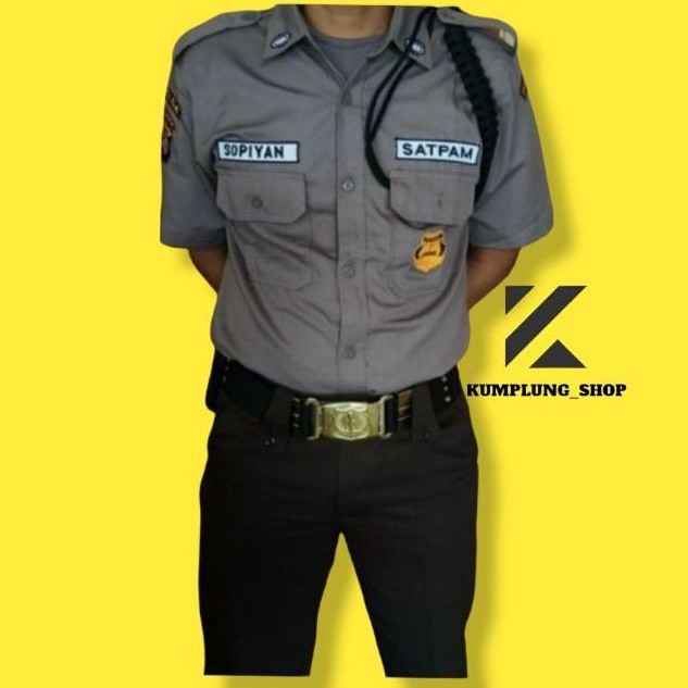 Termurah sergam pdh satpam terbaru kumplit pdh satpam coklat pdh security terbaru Lengkap