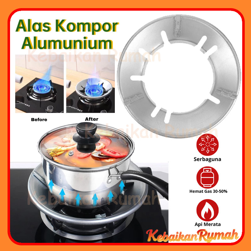 KR Alas Kompor Bahan Alumunium Nampan Dudukan Kompor Gas Serbaguna Cover