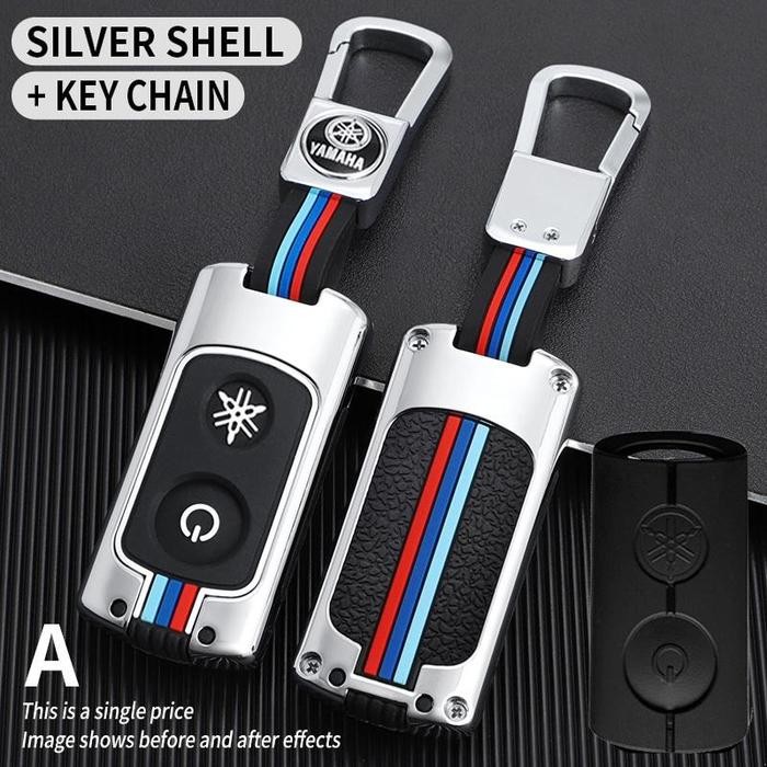 

Gantungan Kunci Motor YAMAHA FAZZIO 125 GRAND FILANO 2023 - 2024 NMAX AEROX Car Karet Logam Penutup - Perak